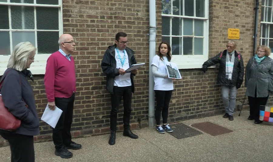 People on a heritage tour