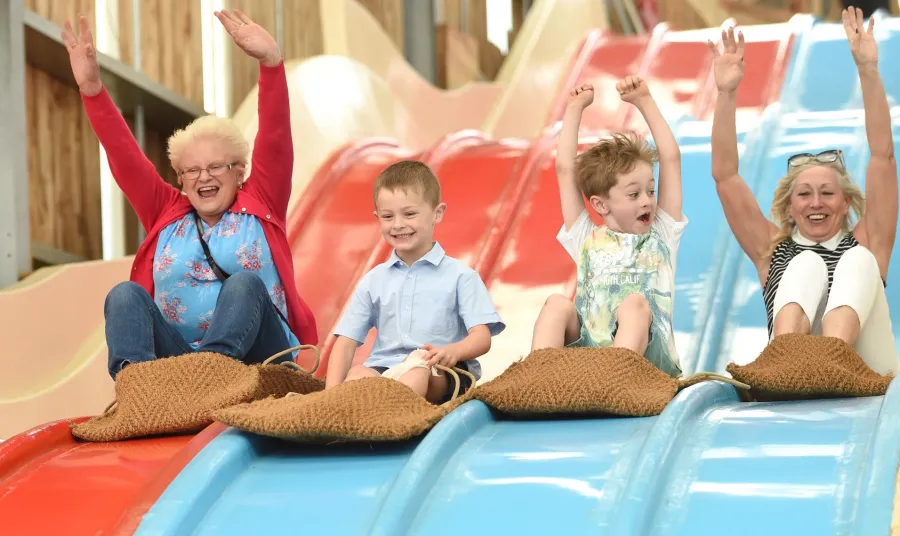 A slide in Wicksteed Park