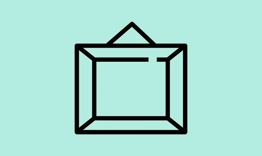 An icon of a picture frame