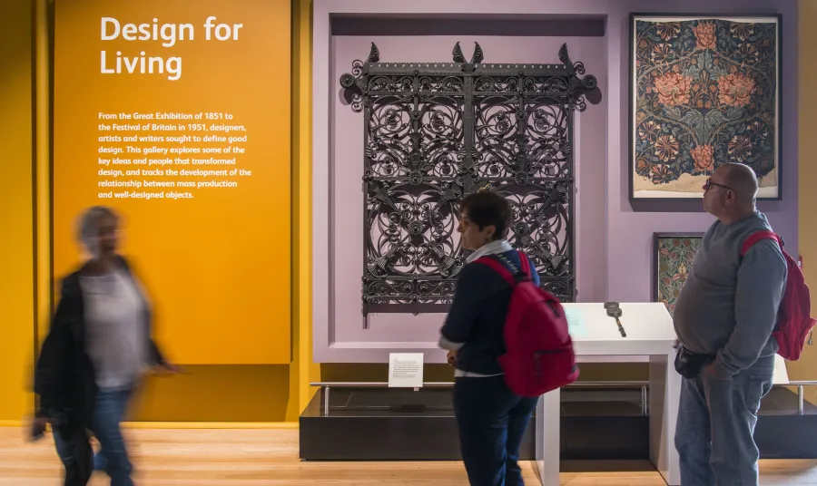 People viewing exhibitions at The National Museum of Scotland