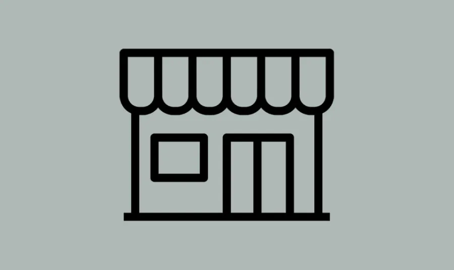 A block icon representing a shop