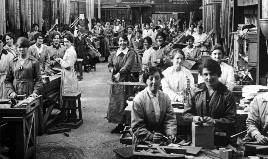 Westland factory workers
