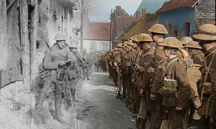 Scene from The Great War, a film by Peter Jackson 