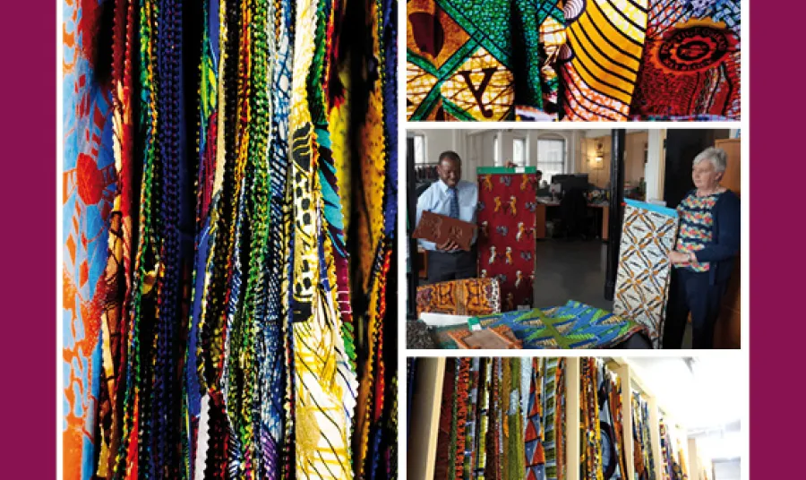 West African textiles and project participants