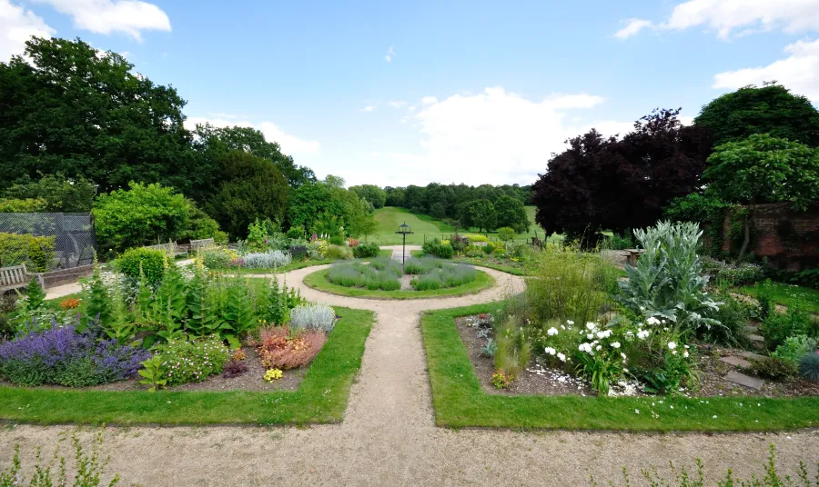 View of the garden at Beckenham Place Park