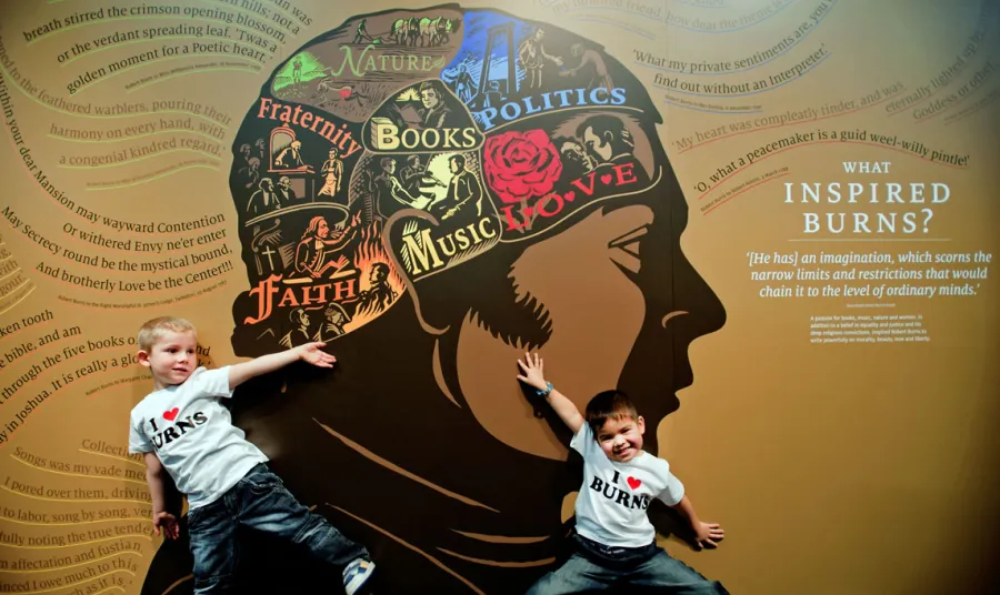 Children at the Robert Burns Birthplace Museum