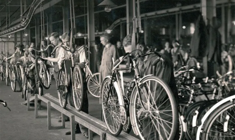 Raleigh bicycle factory, Nottingham 