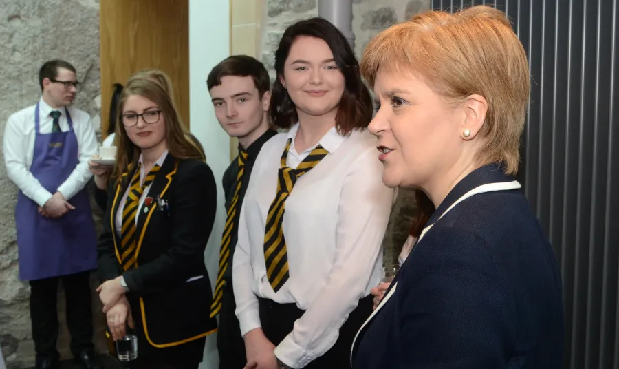 Nicola Sturgeon at the opening of Museum nan Eilean