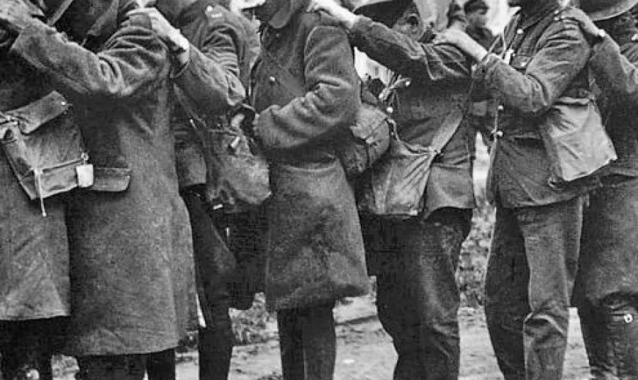 British 55th Division gas casualties on 10 April 1918
