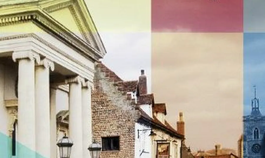 Diss Heritage Triangle banner and logo