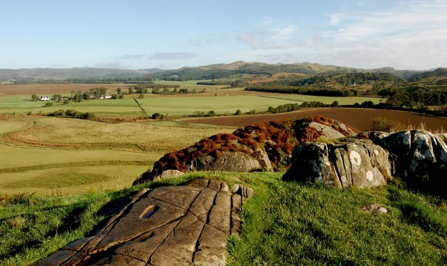 A view across the hill