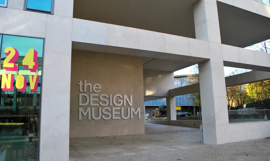 Exterior shot of Design Museum in west London 