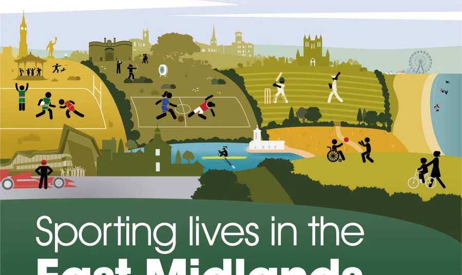 Sporting Lives in the East Midlands campaign flyer