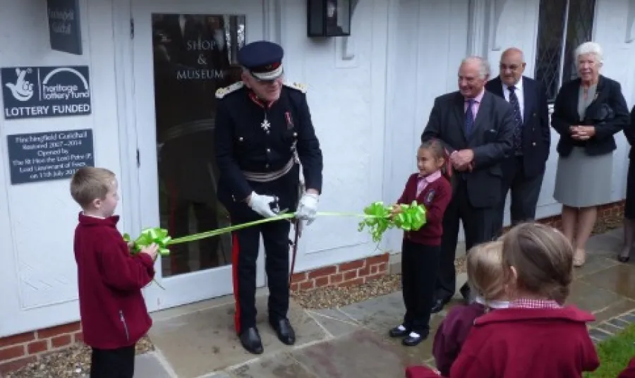 Lord Lieutenant of Essex opening Finchingfield Guidhall