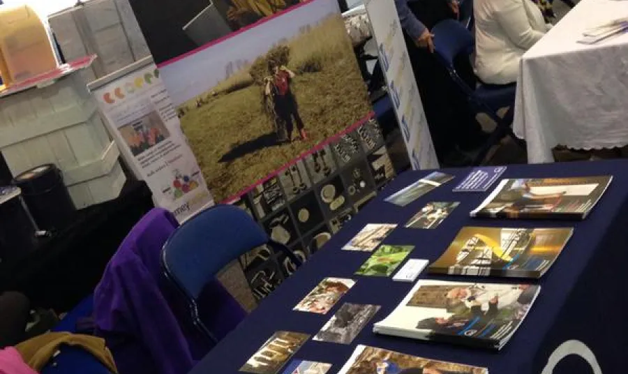 Table with HLF information leaflets 