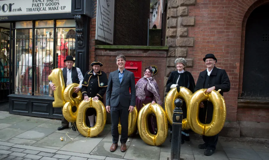 Nathan Lee celebrates £1.8m HLF award for Stockport’s Underbanks