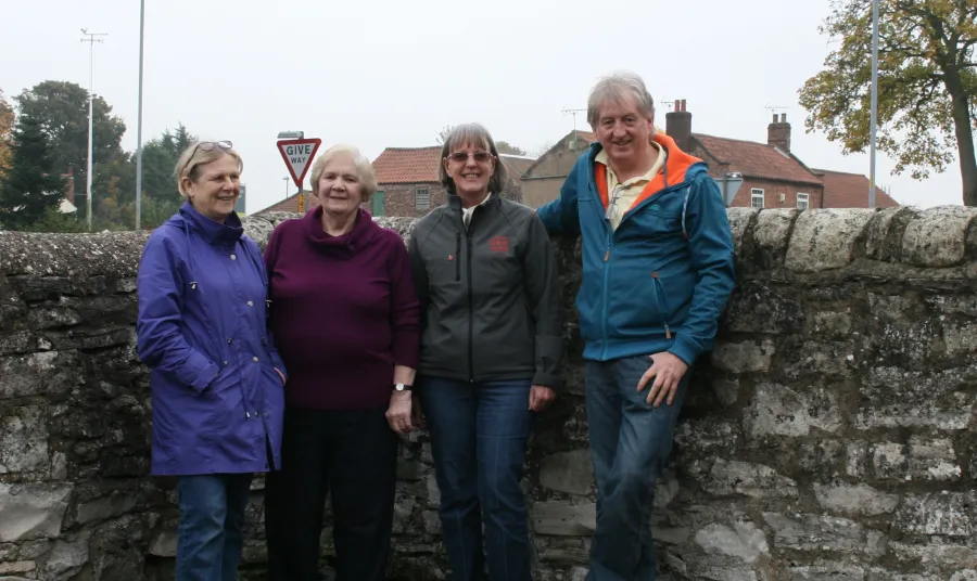 Hambleton History Research & Archive Association members in Hambleton's pen fold