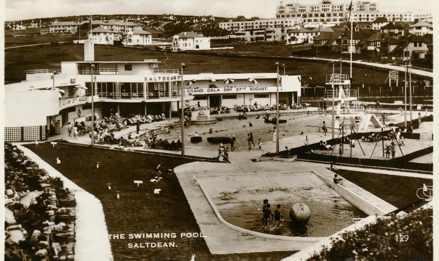 Saltdean Lido in its 1930s heyday