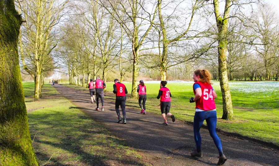 Runners in Heaton Park