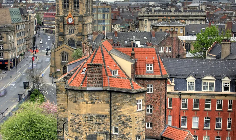 Old Newcastle including the Cathedral and Black Gate