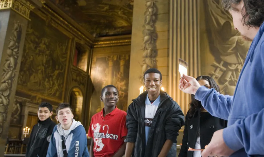 At the Painted Hall - young people are key part of heritage projects