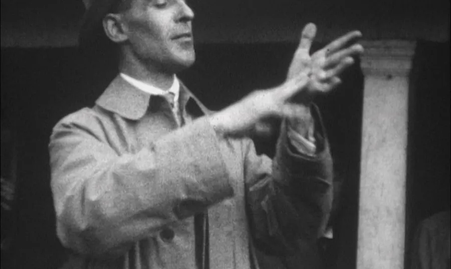 Image of man using British Sign Language 