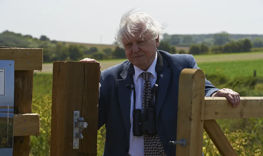 Sir David Attenborough opens the new pathway