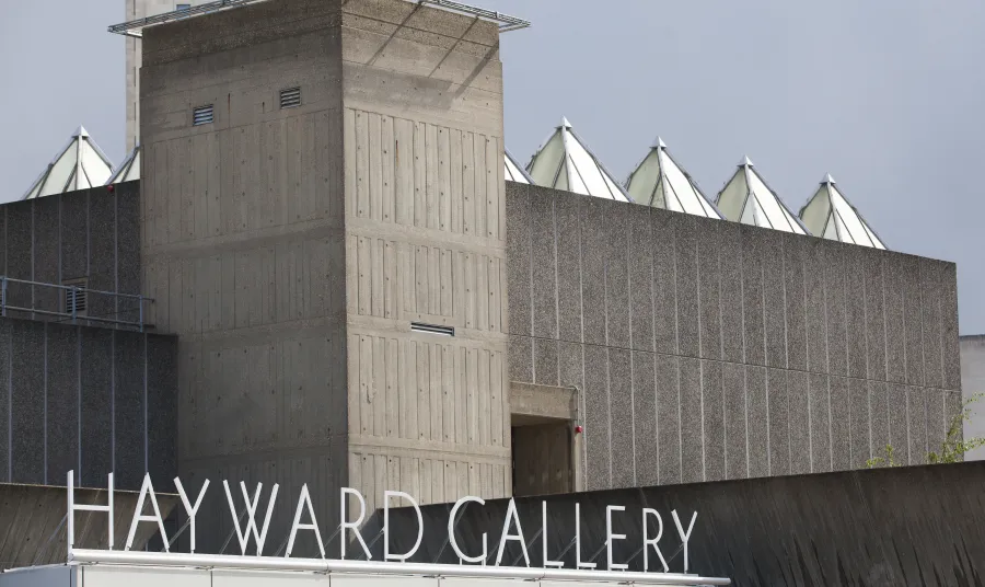 The roof and sign of the Southbank Centre's Hayward Gallery