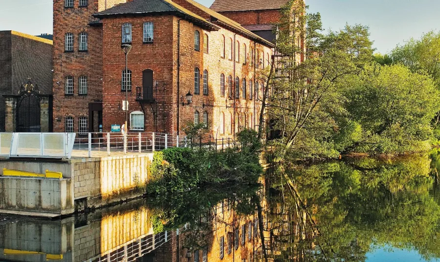 Derby Silk Mill seen from the river