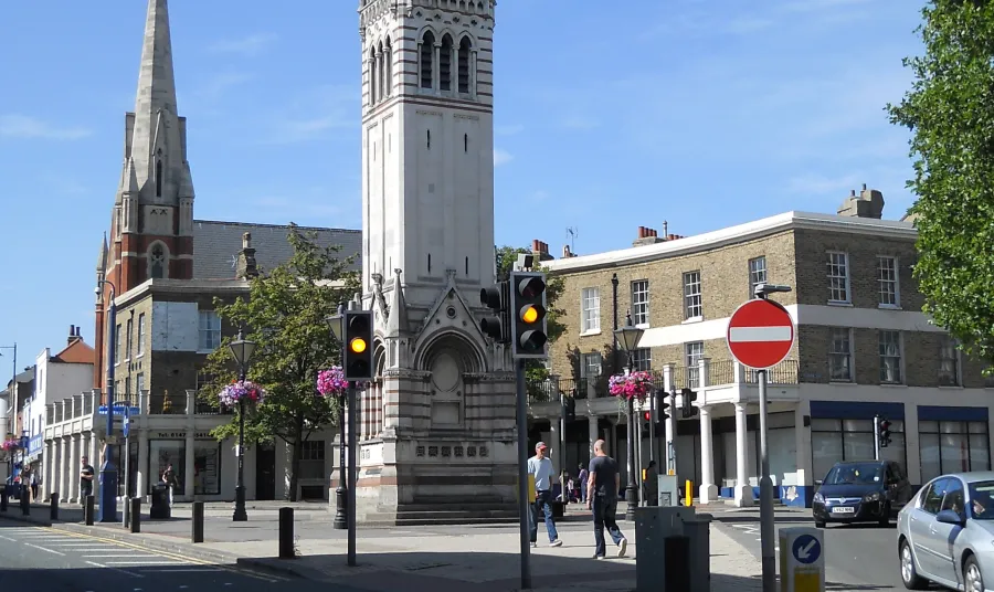 The clocktower in Gravesend