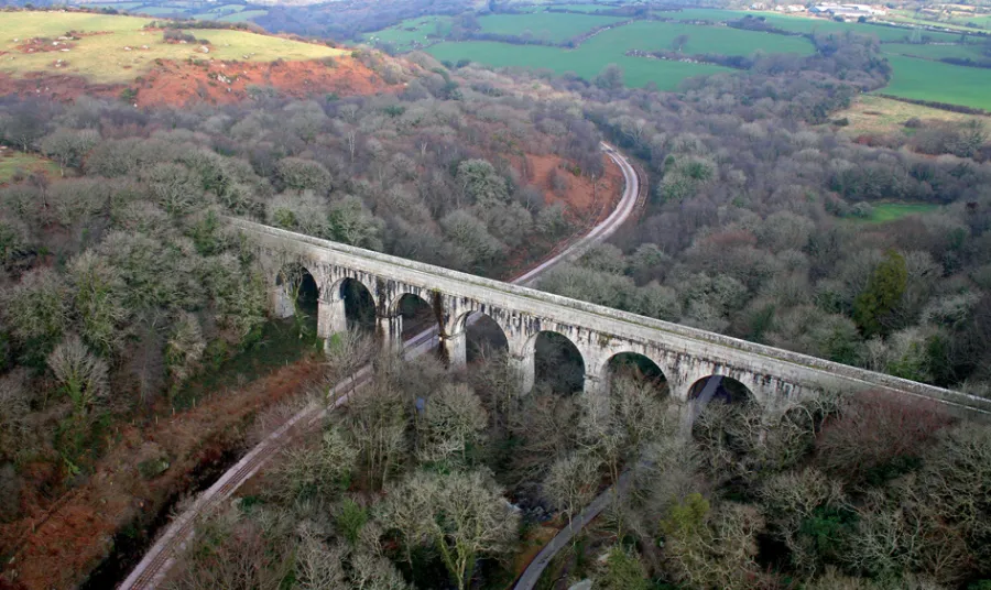 Treffry Viaduct in the Luxulyan Valley