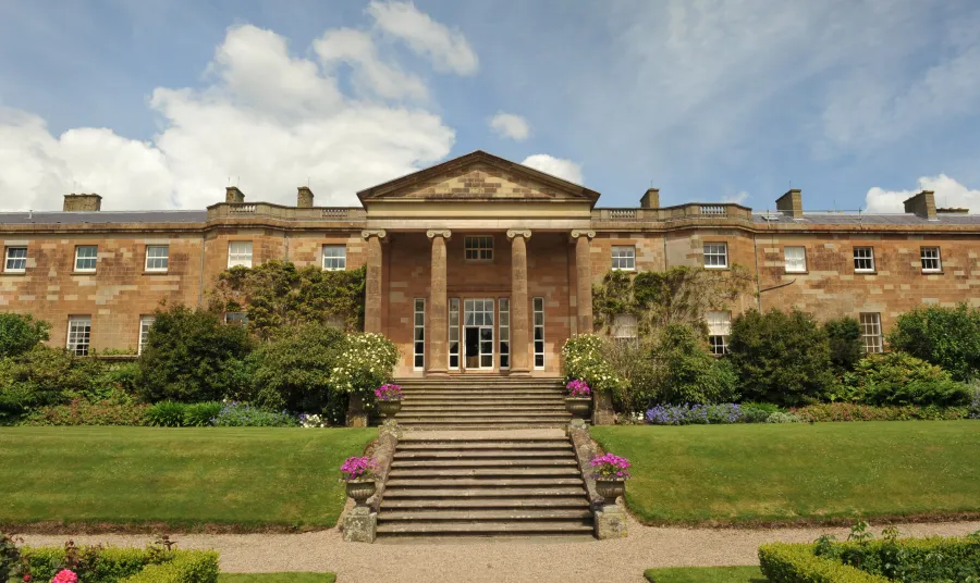 Outside view of the front of Hillsborough Castle