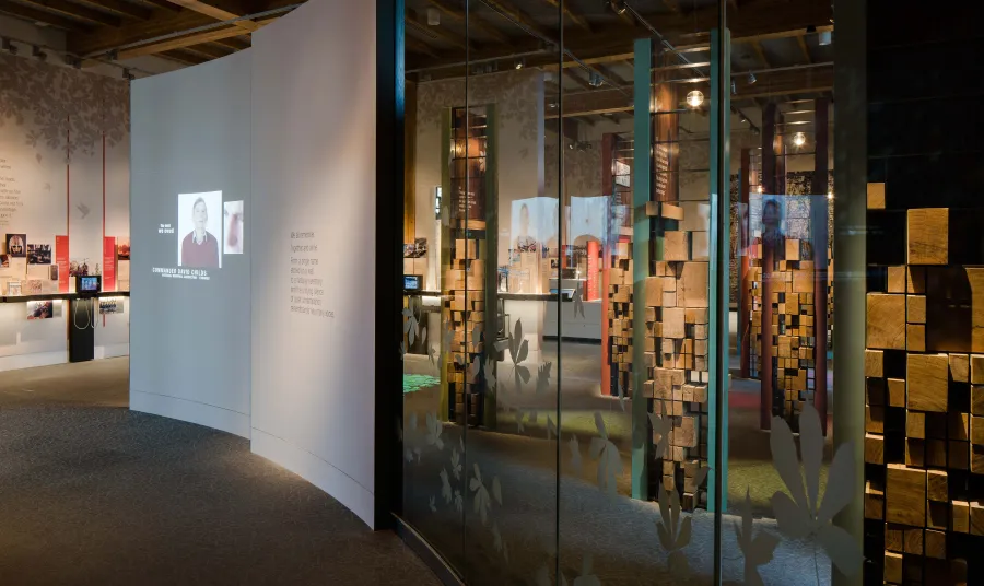 Interactive display at the National Memorial Arboretum