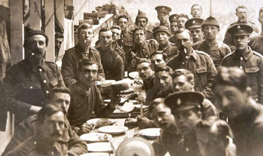 Soldiers in the South Downs Battalions, 1914