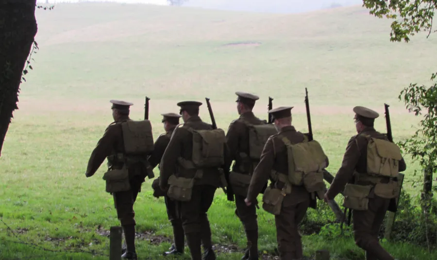 Nidderdale AONB First World War reenactment walk