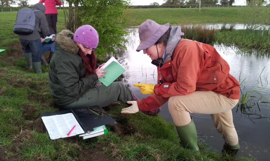 PondNet volunteers at a pond plant survey training