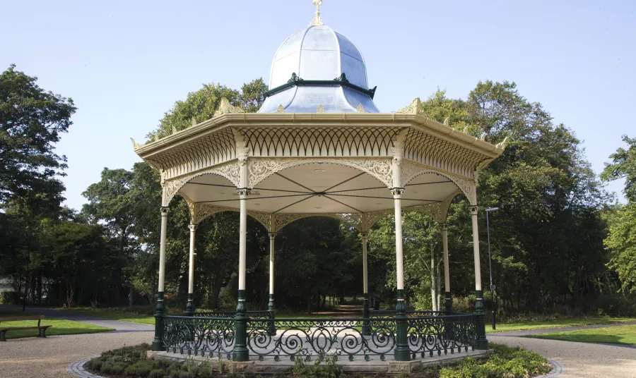 Exhibition Park's restored bandstand