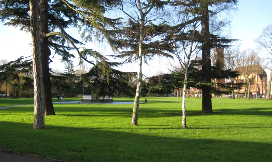 An outside view of Pump Room Gardens, Royal Leamington Spa
