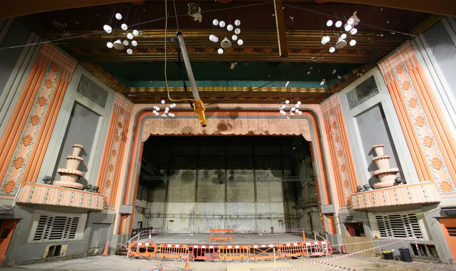 The derelict Globe theatre, Stockton-on-Tees