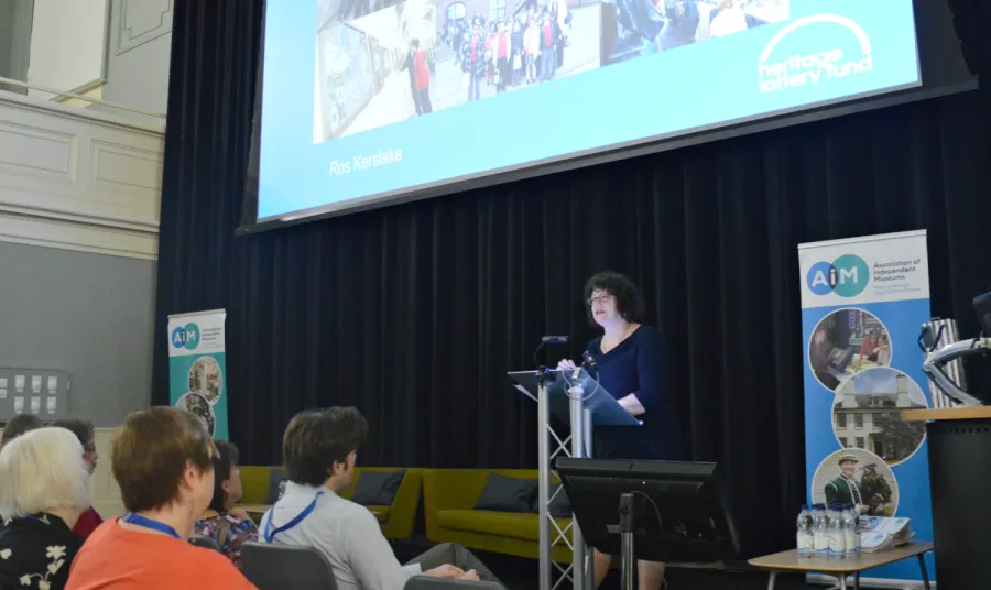Ros Kerslake speaking at the AIM Conference 2017
