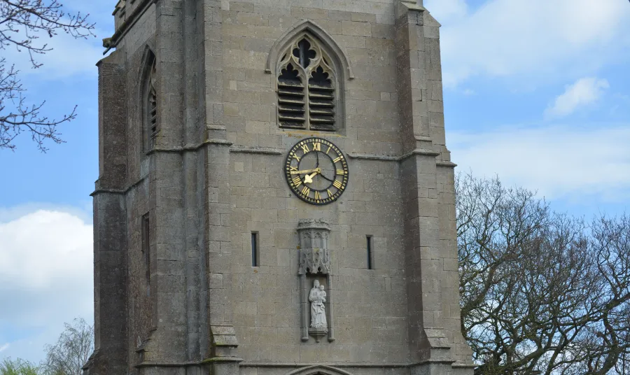 The clocktower of St Mary's Cowbit