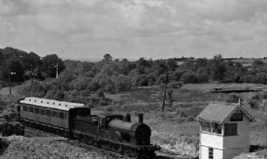 The signal cabin as it was.