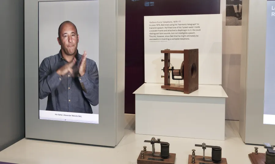 Sign language video at the Science Museum
