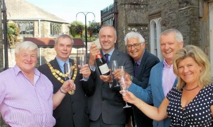 Celebrating at Tavistock Pannier Market