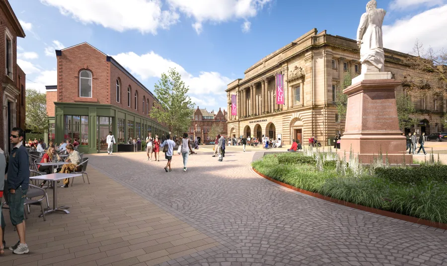 An artist's impression of the Northgate and Blakey Moor townscape heritage scheme