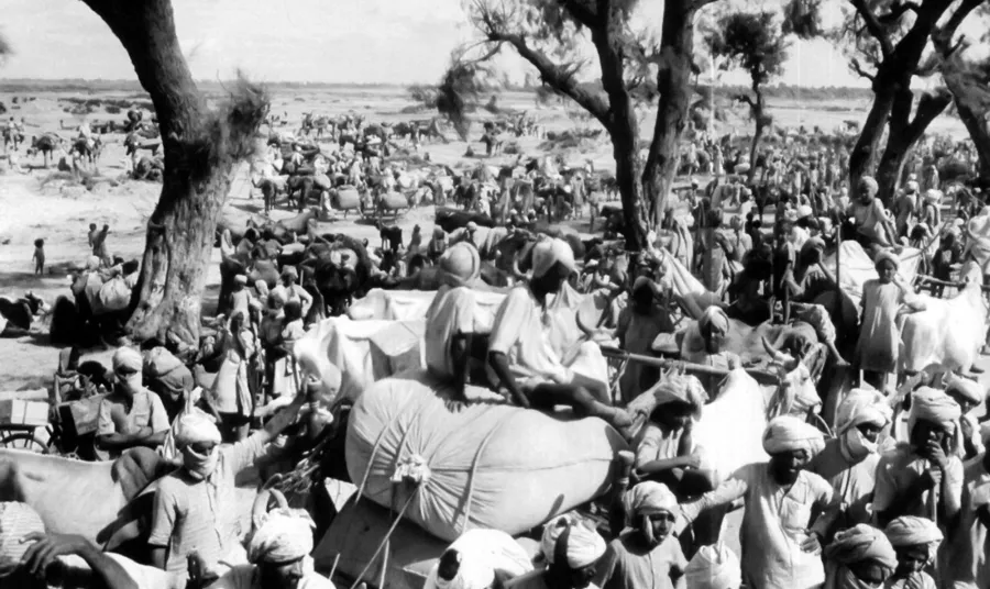Mass migration following India's declaration of independence