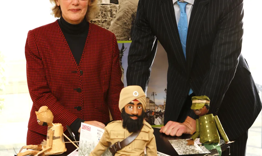 Dan Snow and Carole Souter