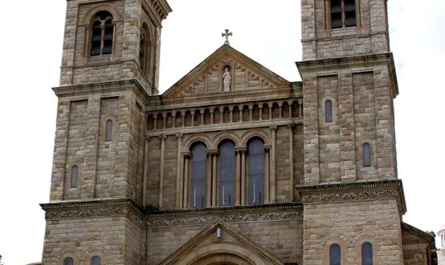 External view of the Holy Cross Church, Ardoyne
