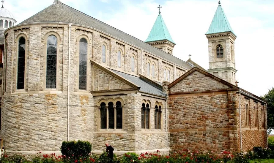 The church exterior following restoration