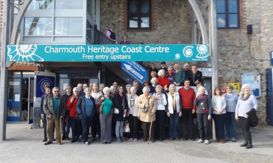 A group of volunteers at the centre